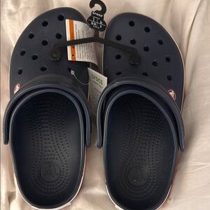 Crocs Kids Navy Clogs Brand New Never Worn Junior size 6